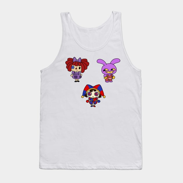 amazing Digital Circus pomni, jax and ragatha Tank Top by LillyTheChibi